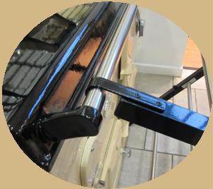 front drying rail hook system